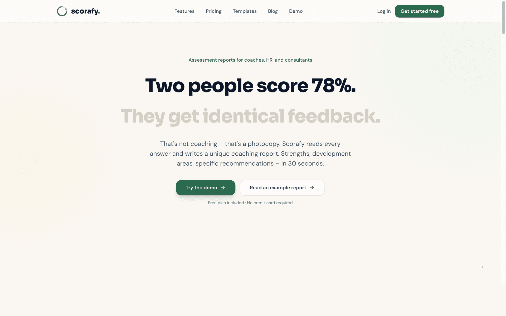 Scorafy platform screenshot