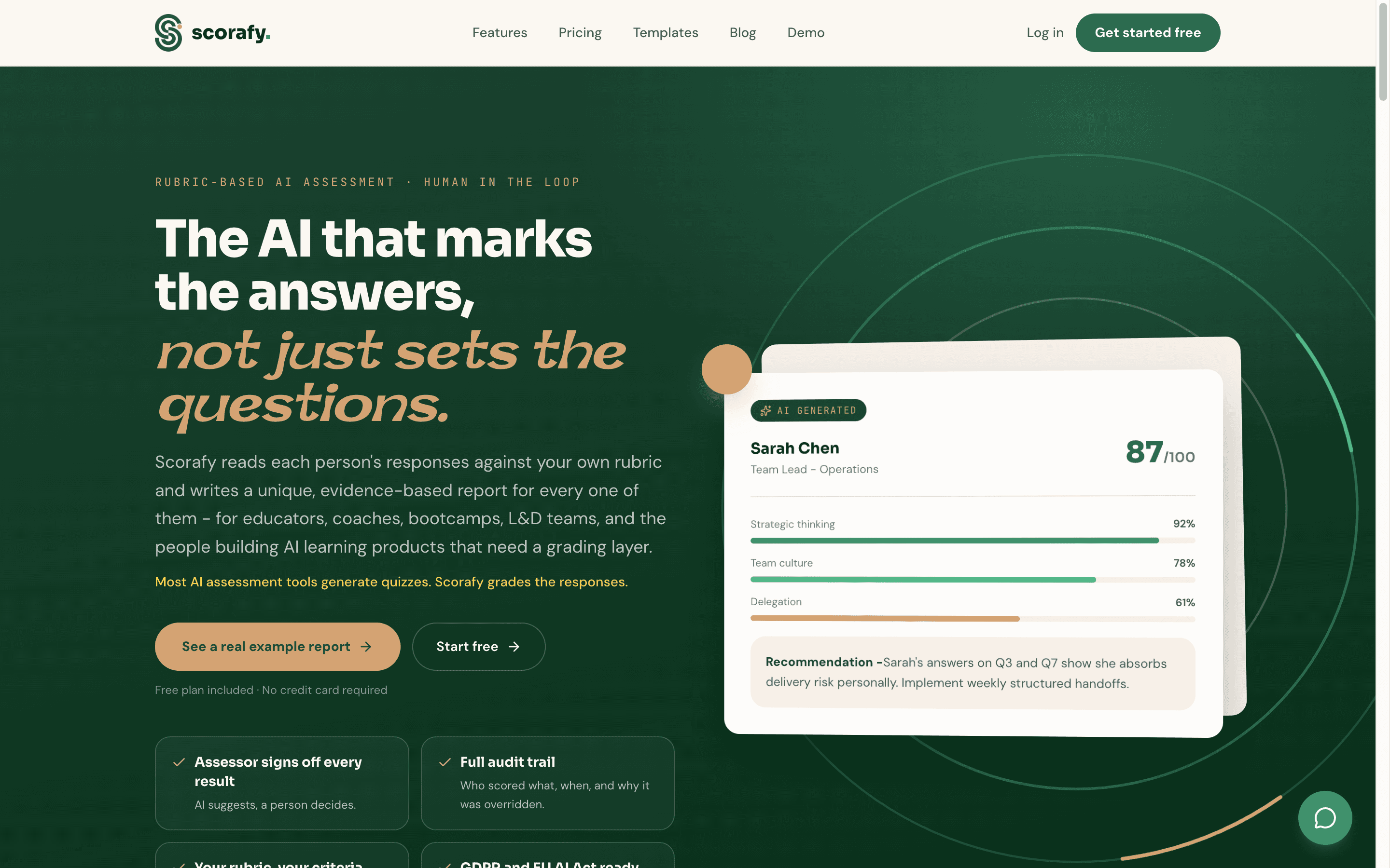Scorafy - AI scoring and evaluation platform