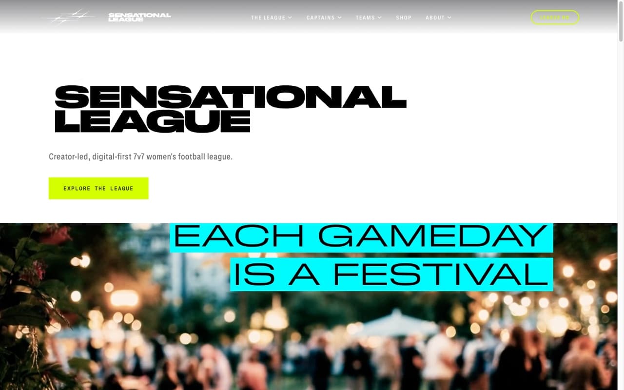 Sensational League - Digital platform and member hub